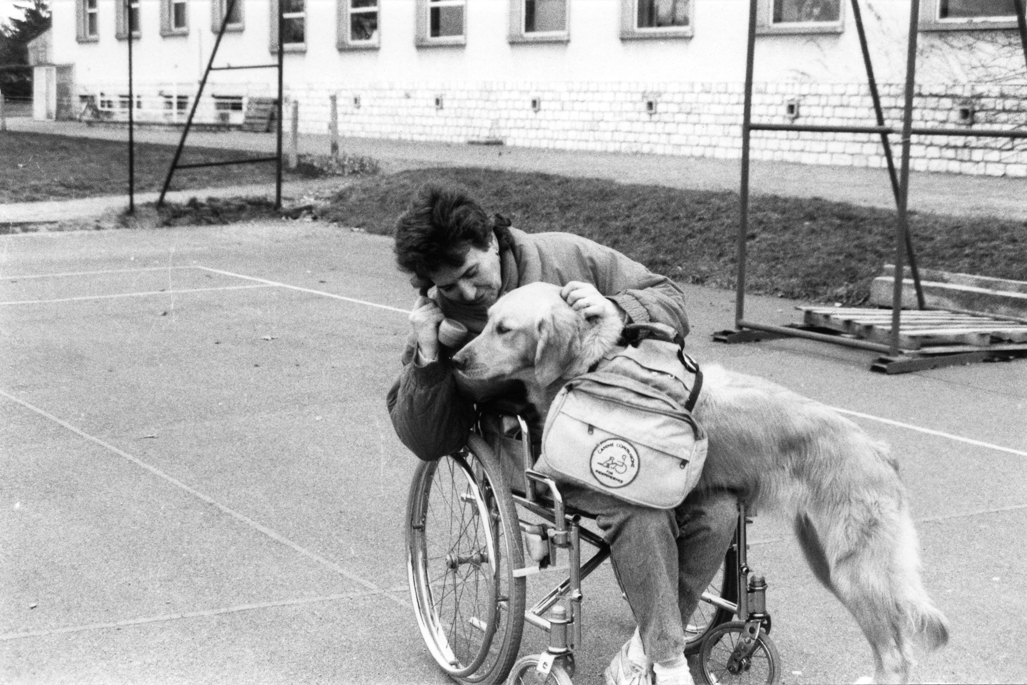 Marie-Claude Lebret, fondatrice HANDI'CHIENS, en 1991