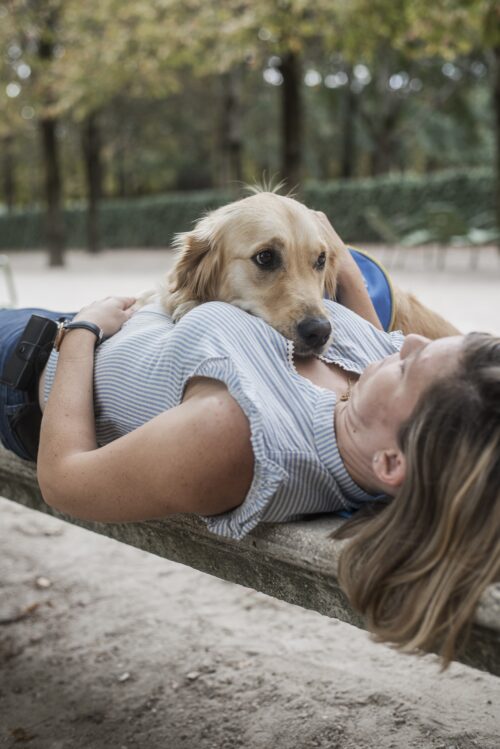 Laurie référente de Obelle chien d'assistance à mission collective