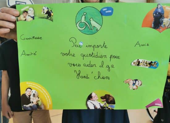 lettre des Jeunes ambassadeurs HANDI'CHIENS Balzac