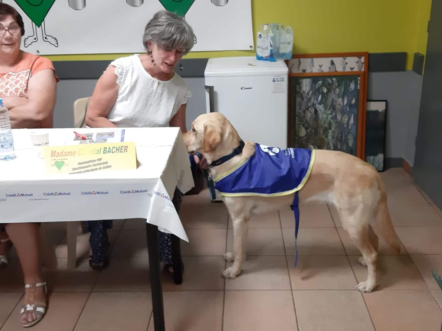 Saline, sa référente Chantal Bacher et la déléguée Nadine Duren