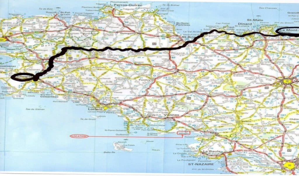 Trajet 450 km