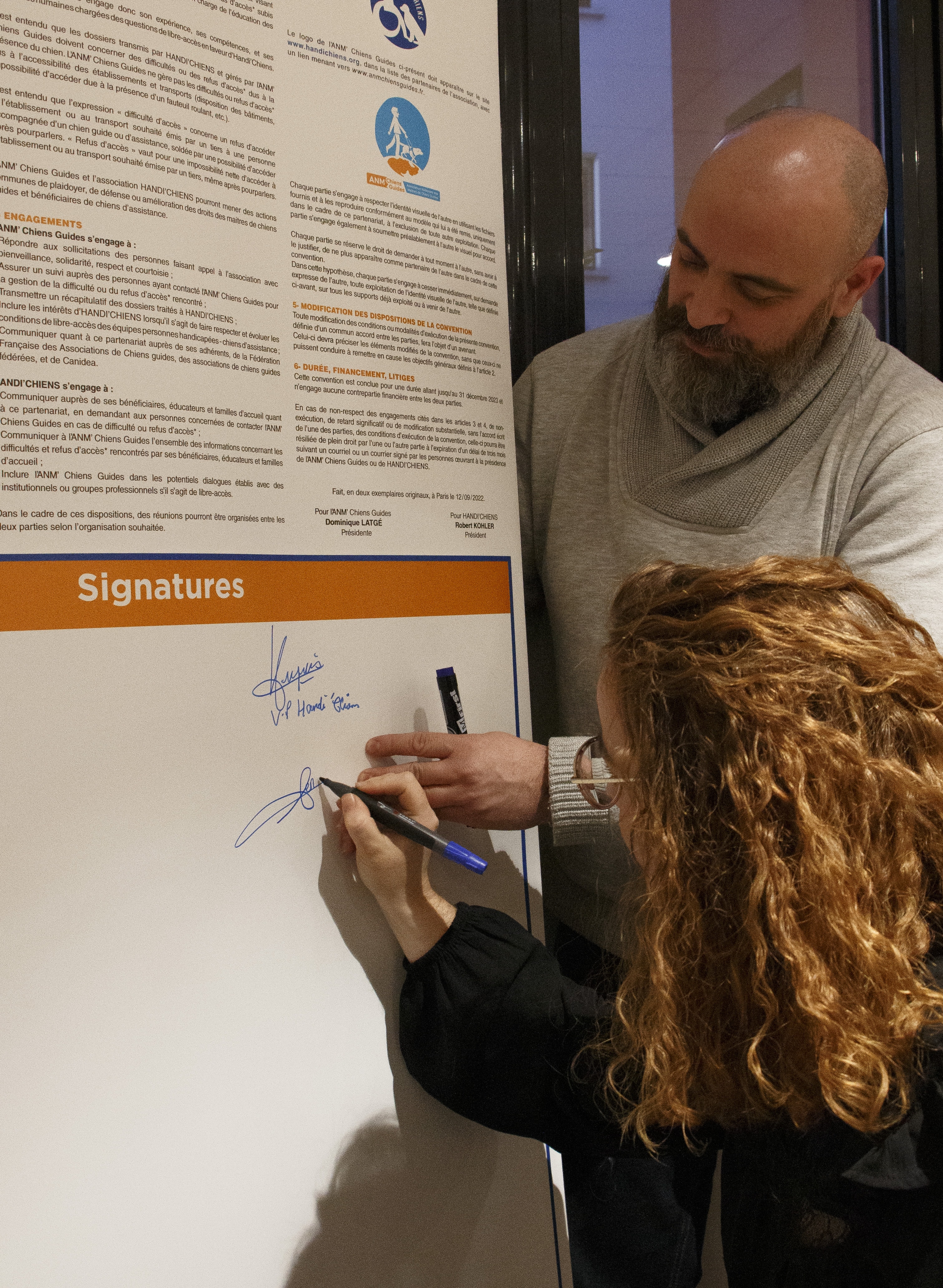 Signature convention HANDI'CHIENS - ANM Chiens Guides