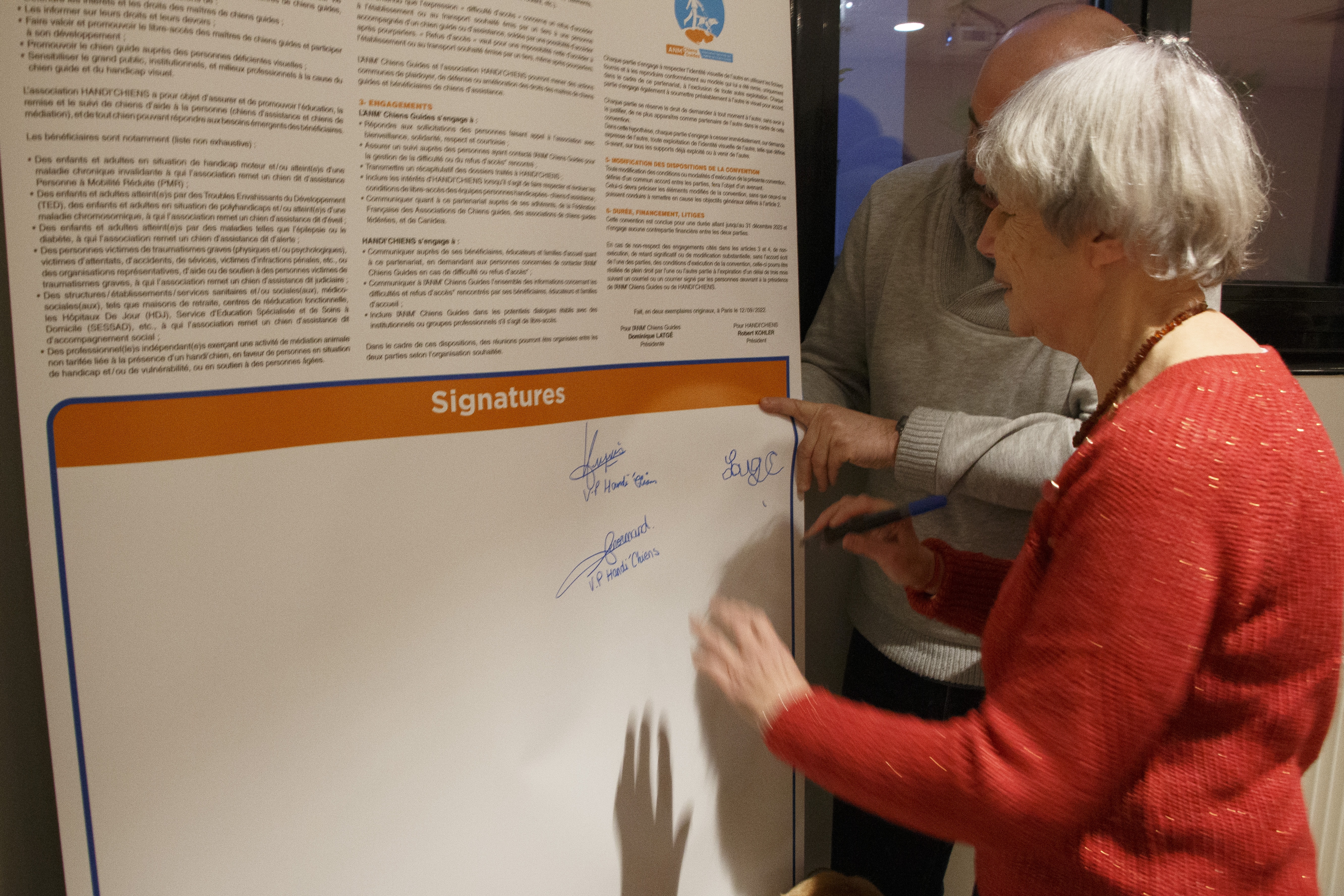 Signature convention HANDI'CHIENS - ANM Chiens Guides
