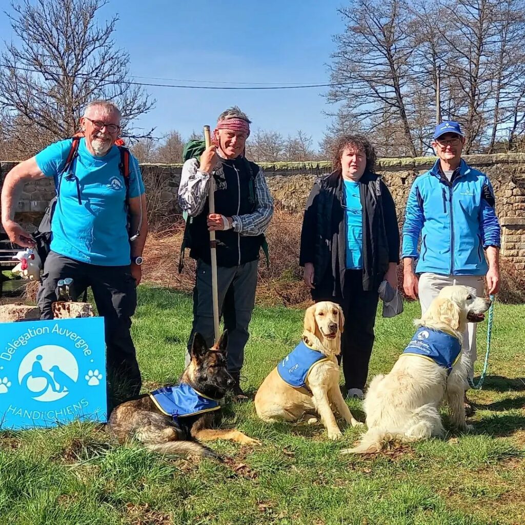 Jean-Claude avec la délégation HANDI'CHIENS Auvergne