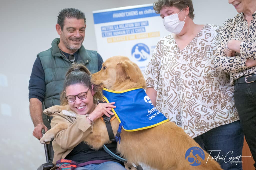 Remise de chiens d'assistance à Perpignan